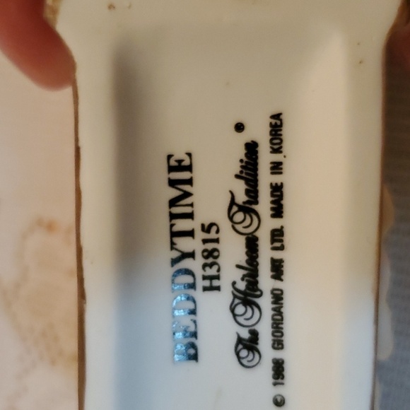 Vintage 1988 The Heirloom Tradition "Beddytime" Bear Figurine - Picture 6 of 6